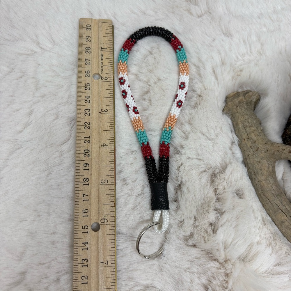 Bead Wrapped Wristlet Keychain - Picture 4 of 4